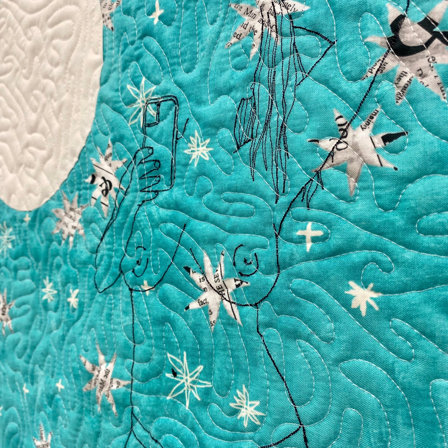 "Moonstruck Madness" Quilted Wall Hanging