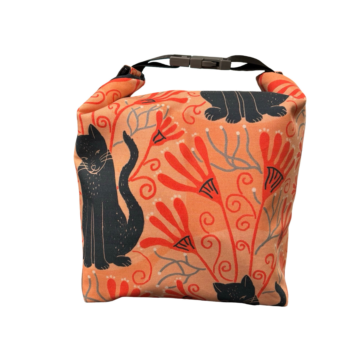 Floral Cat Lunch Bag