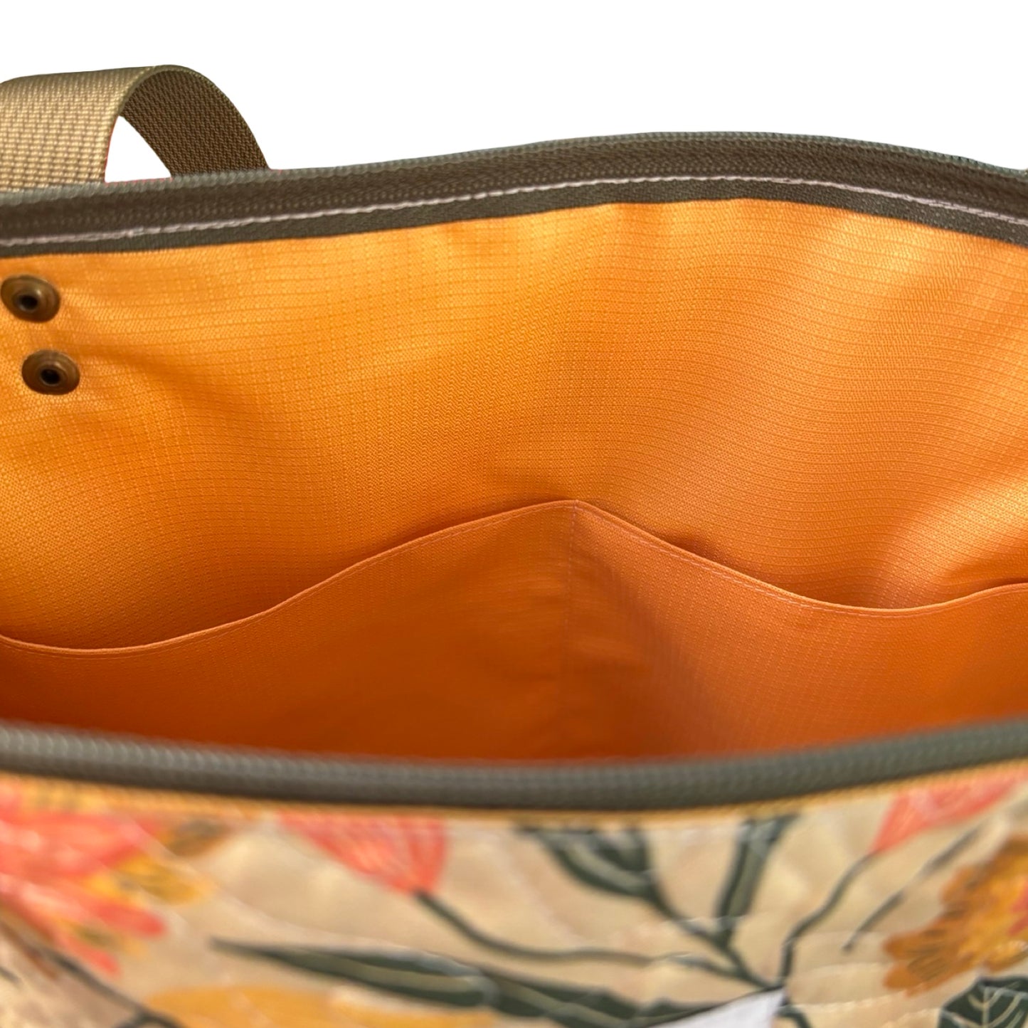 Sage Floral Quilted Tote