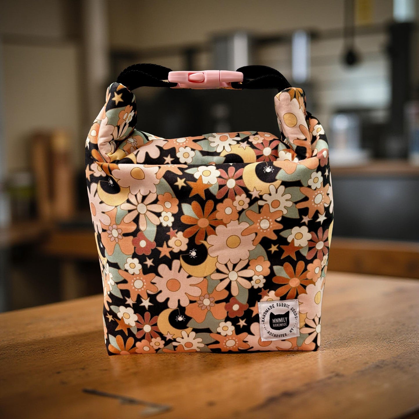 Retro Floral Lunch Bag