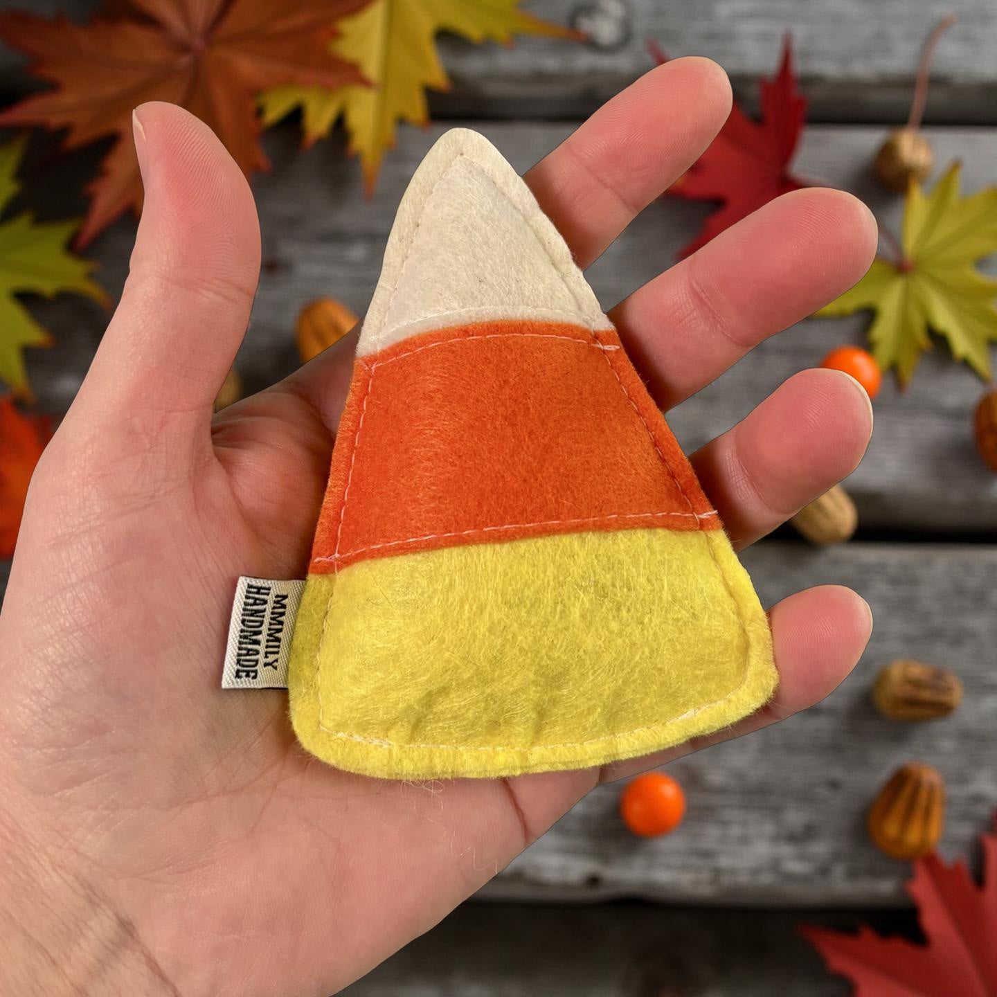 Candy Corn Catnip Toy