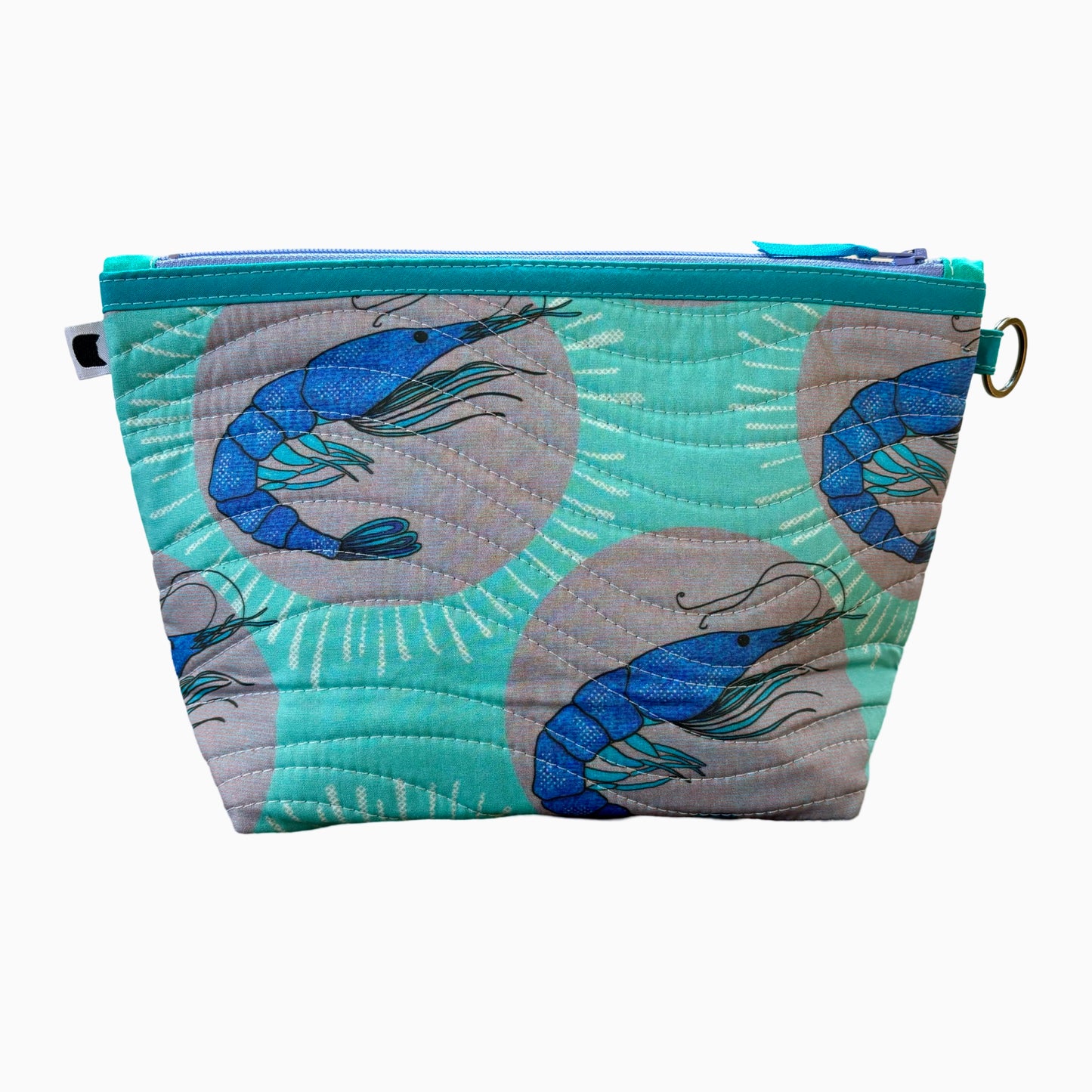 Blue Shrimp Toiletry Case
