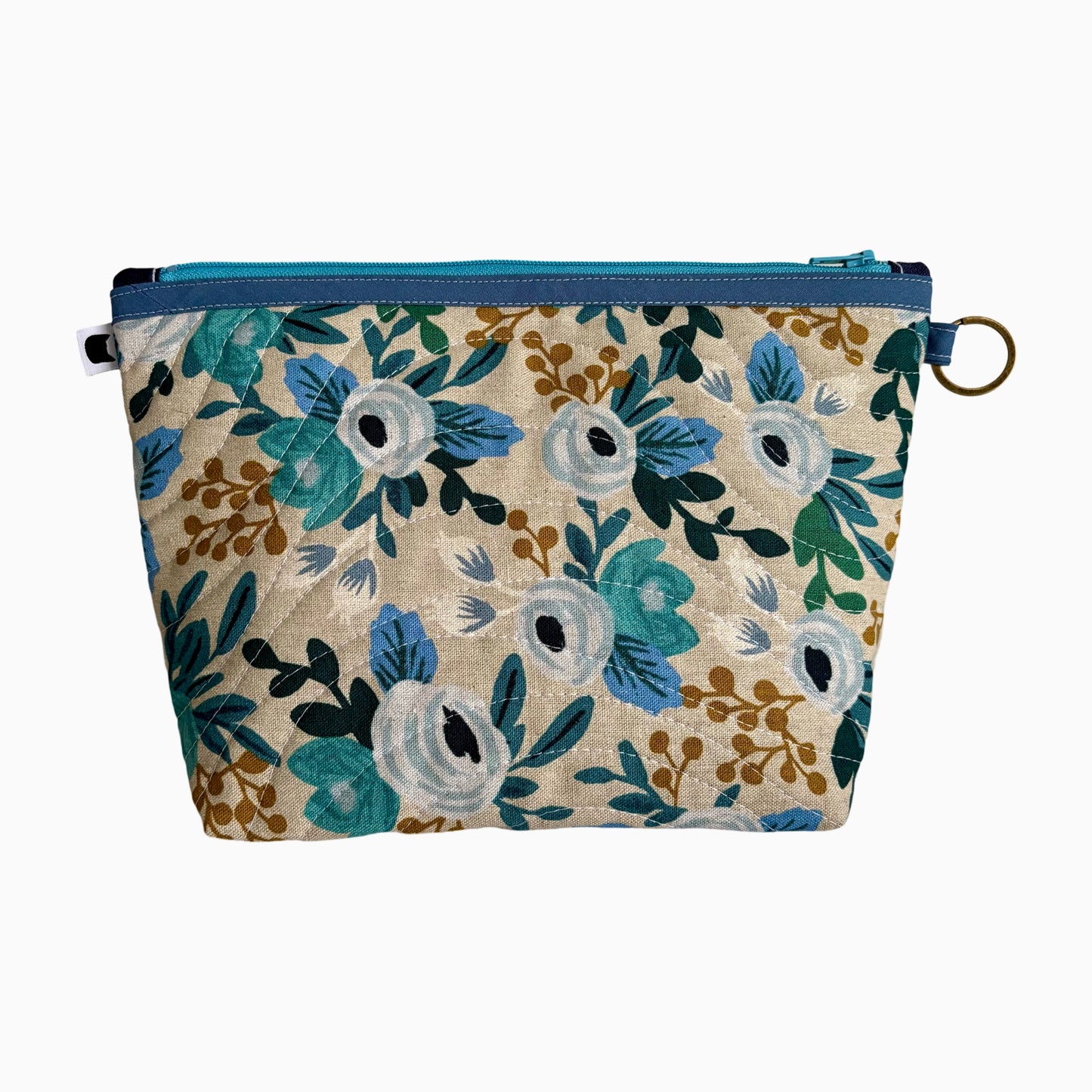 Blue Floral Toiletry Case