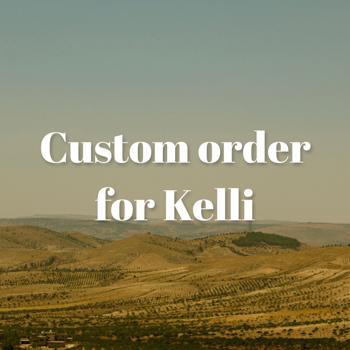 Custom Order for Kelli