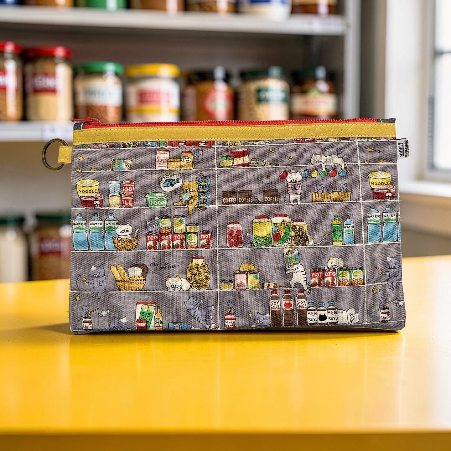 Pantry Cats Quilted Clutch