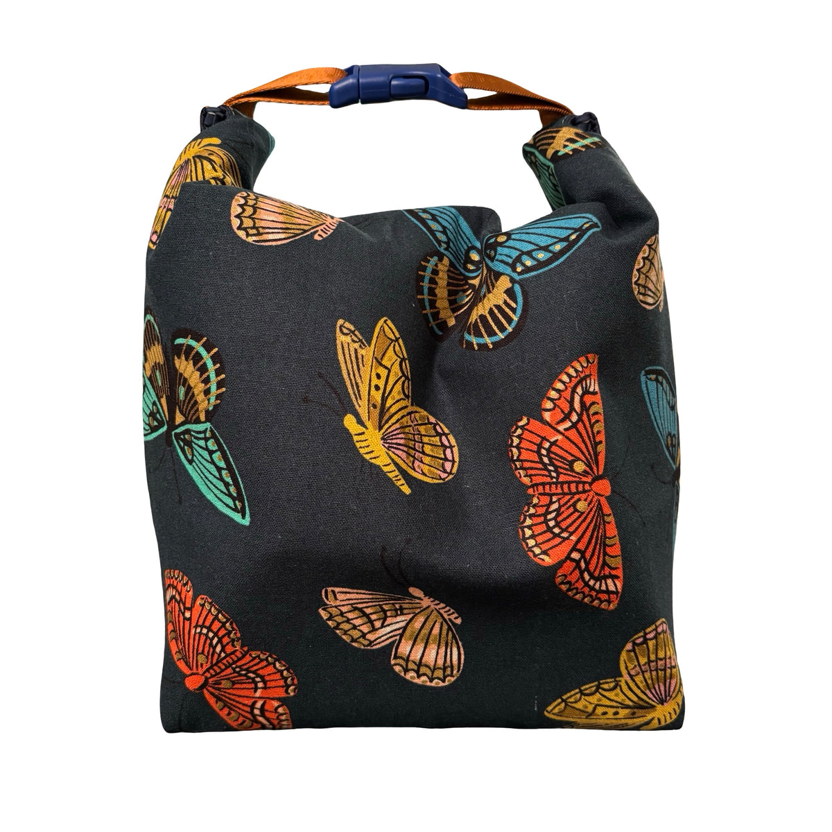 Metallic Butterflies Lunch Bag