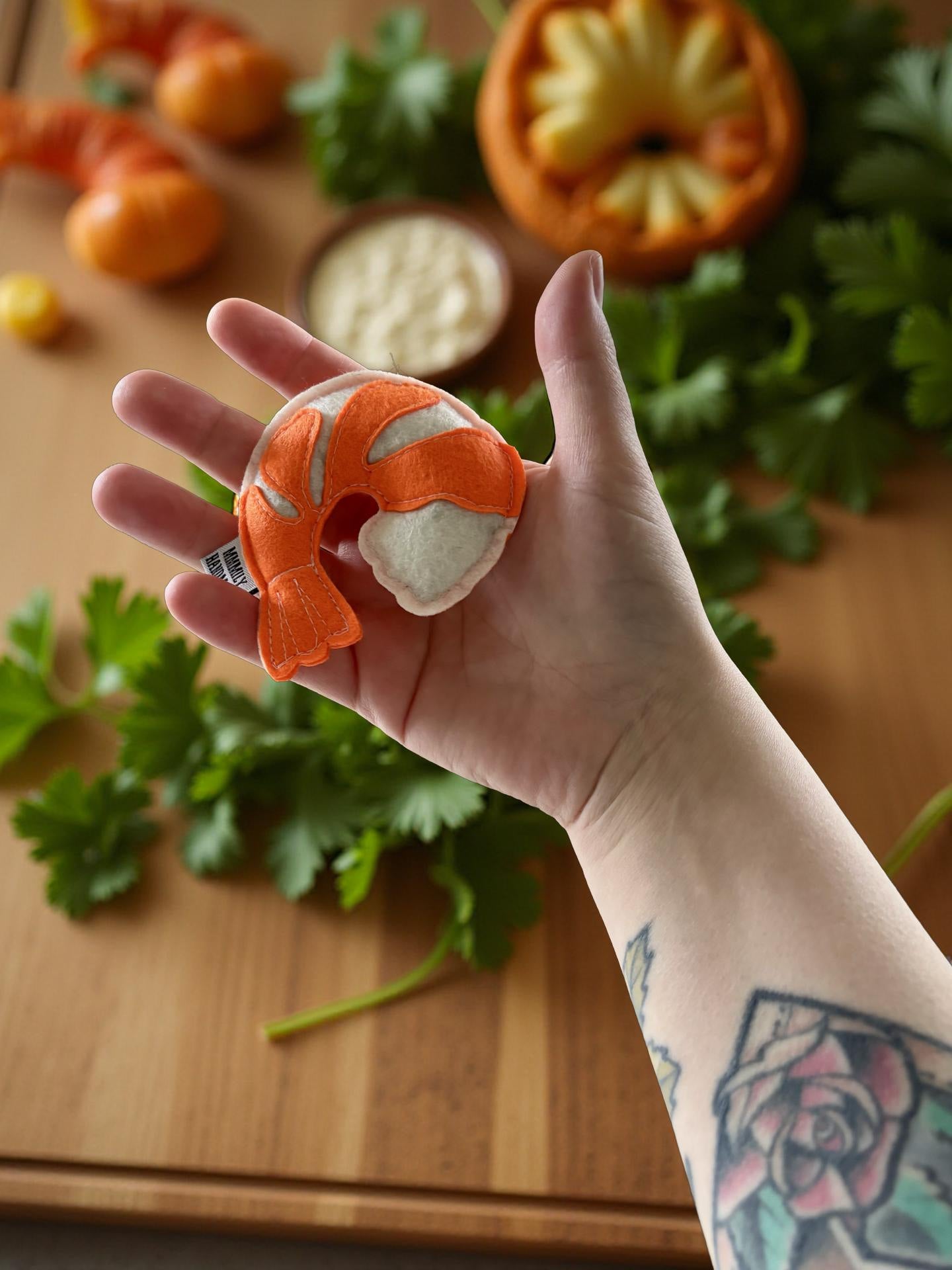 Shrimp Catnip Toy