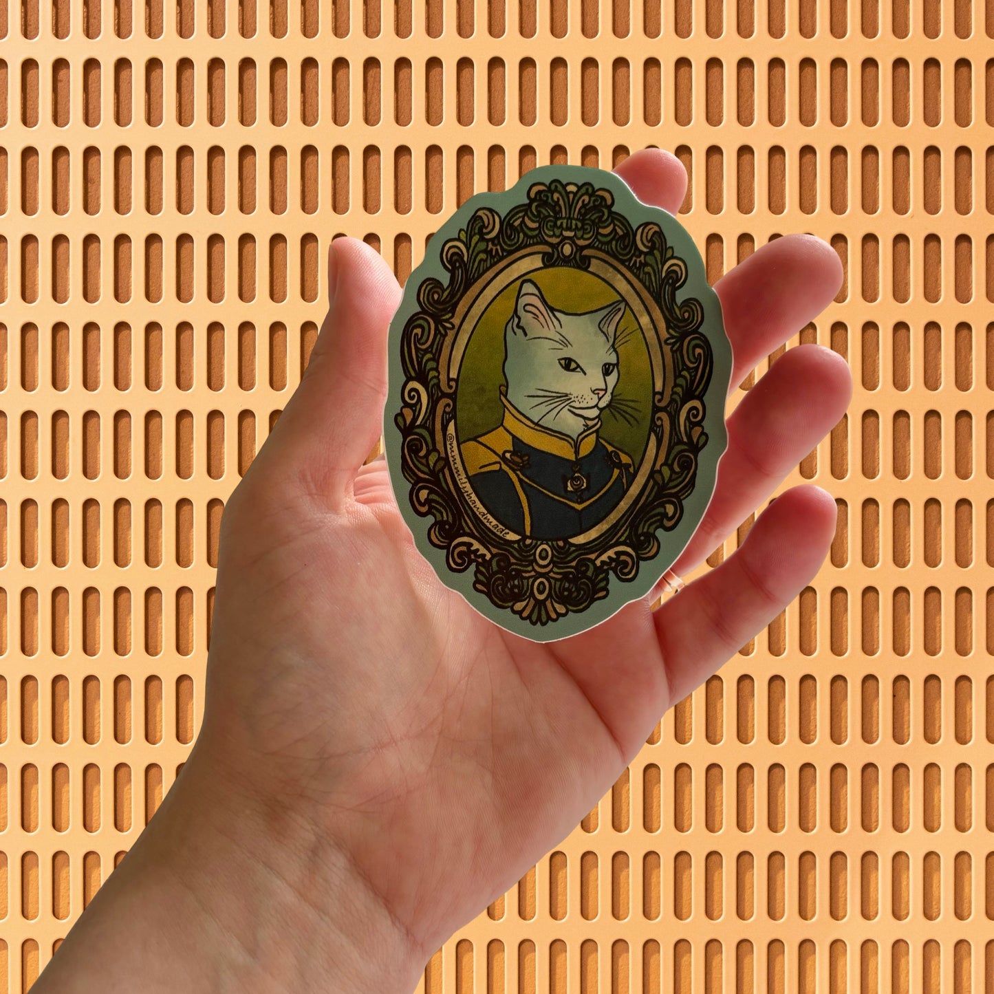 Fancy Cat Vinyl Sticker