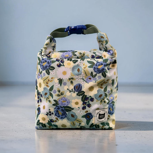 Blue Floral Lunch Bag