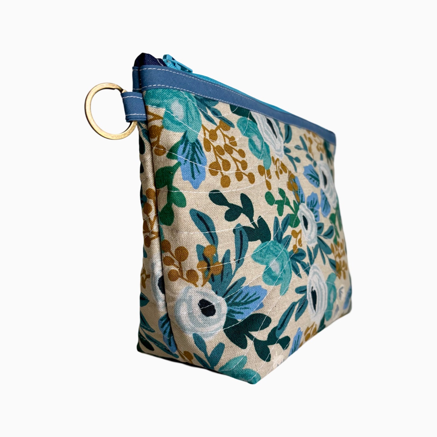 Blue Floral Toiletry Case