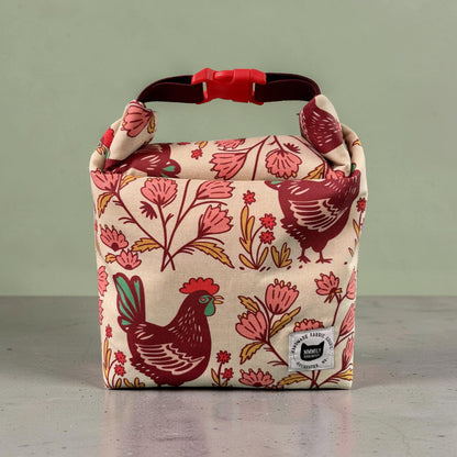Folk Art Hens Lunch Bag