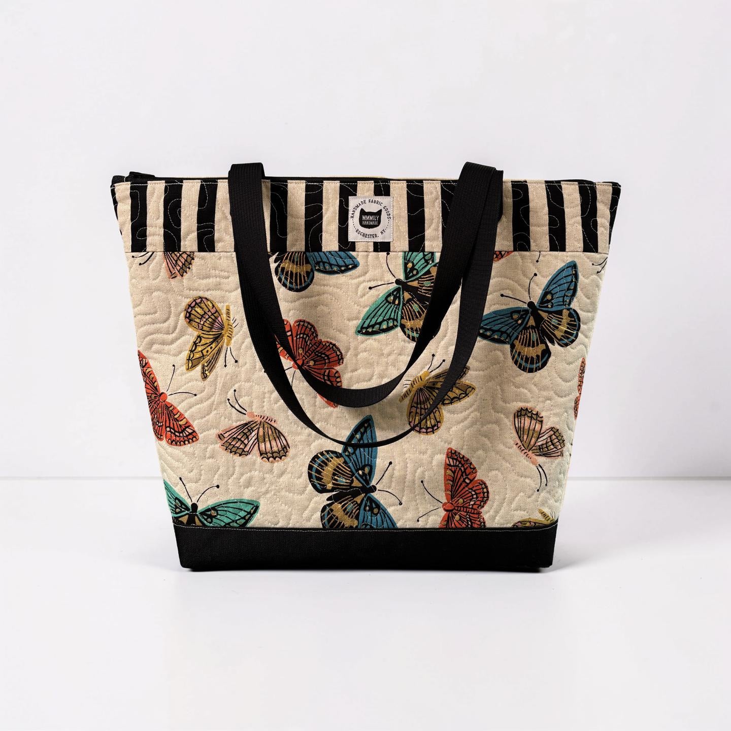 Butterflies Quilted Tote