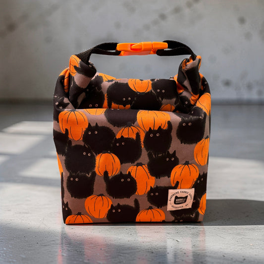 Cats and Pumpkins Lunch Bag
