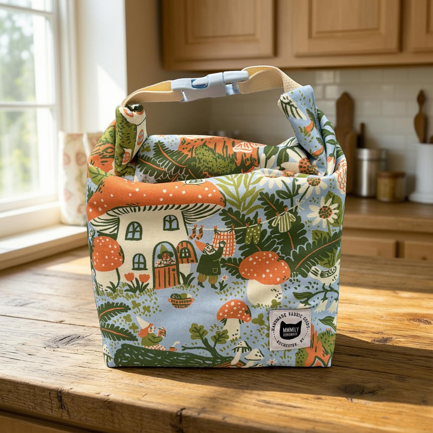 Gnome Village Lunch Bag