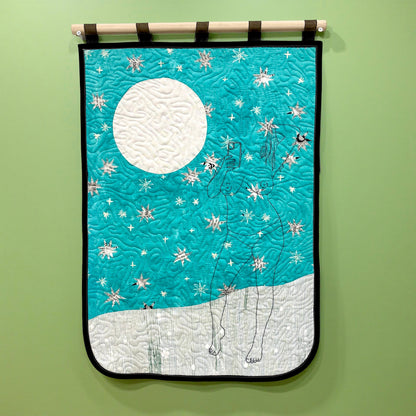 "Moonstruck Madness" Quilted Wall Hanging