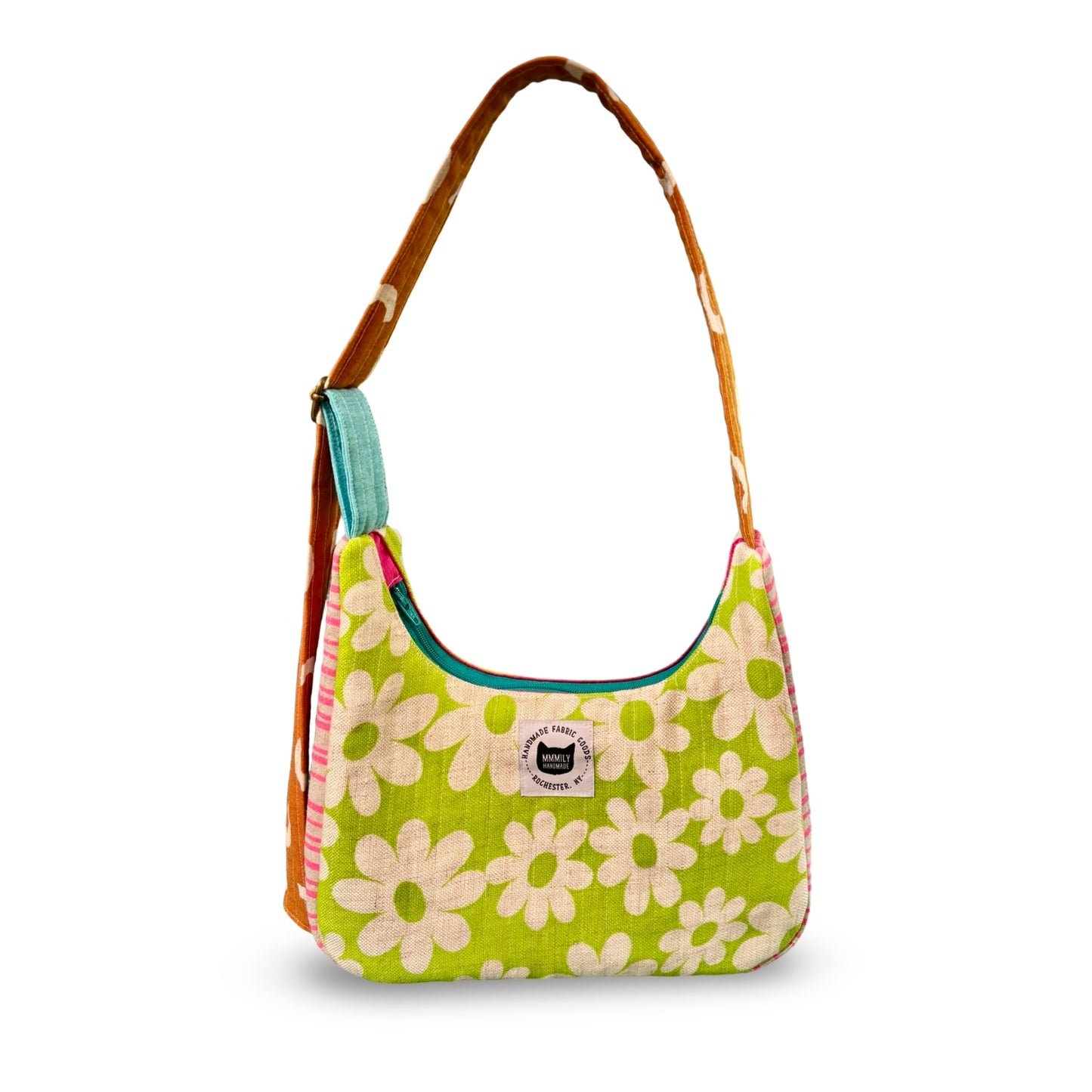 Vintage Floral Crescent Bag