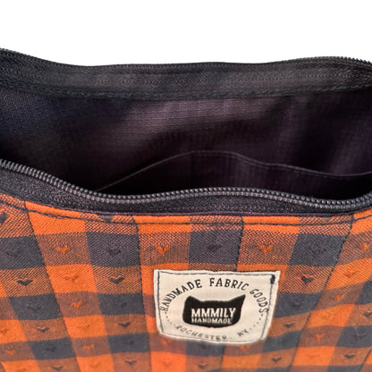 Heart Gingham Crescent Bag