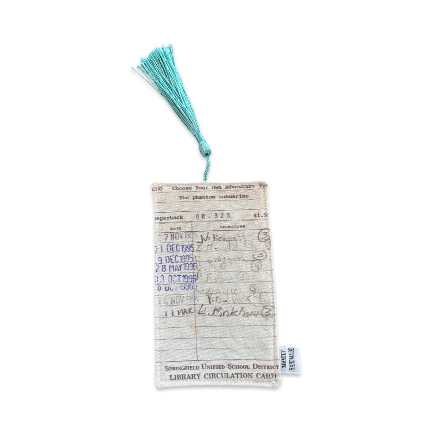 Library Card Bookmarks