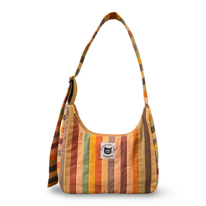 Desert Stripe Crescent Bag
