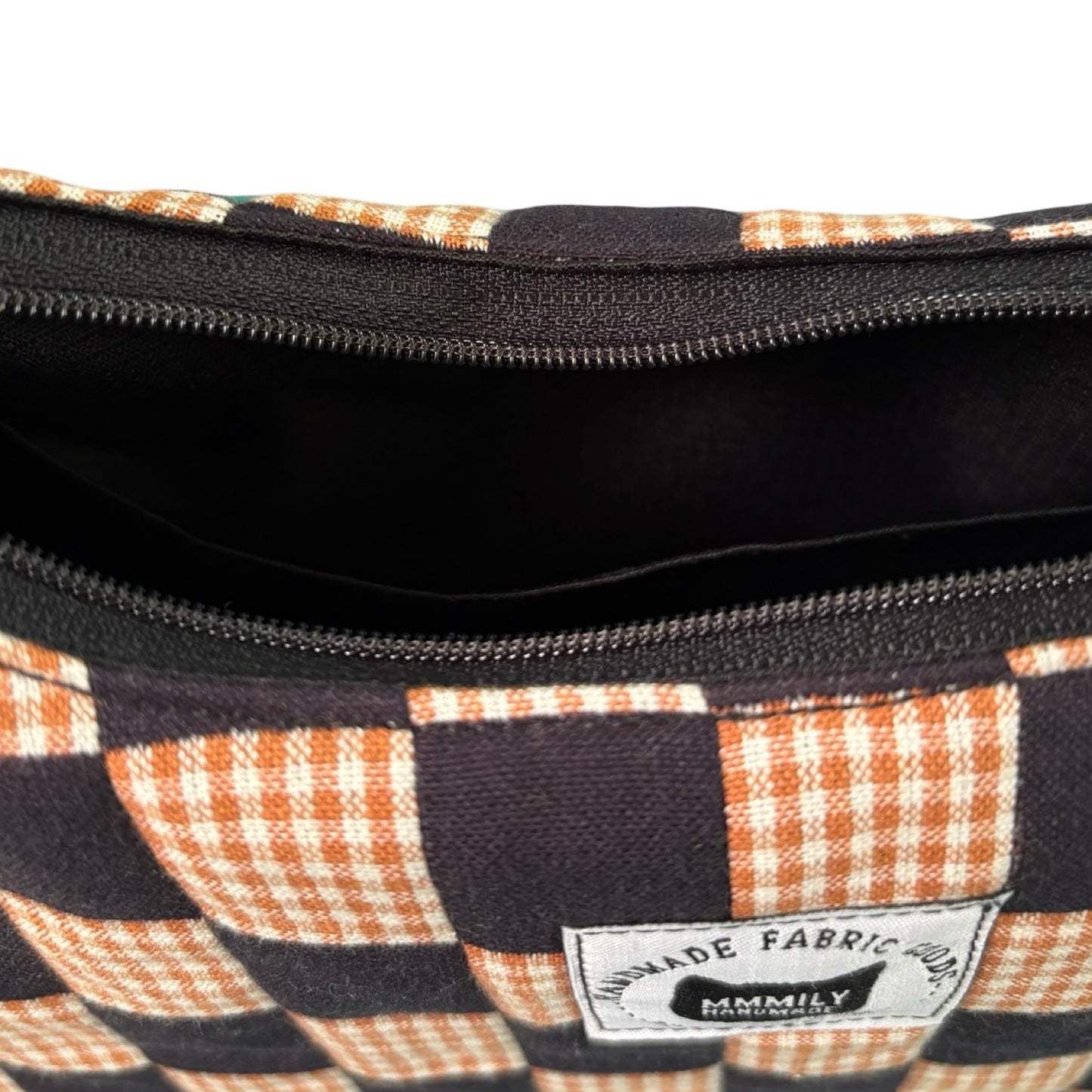 Checkerboard Crescent Bag