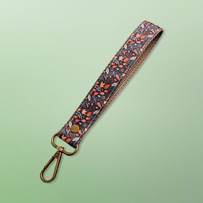 Floral Wristlet Strap