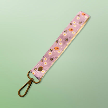 Floral Wristlet Strap