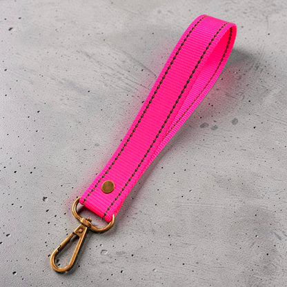 Reflective Pink Wristlet Strap