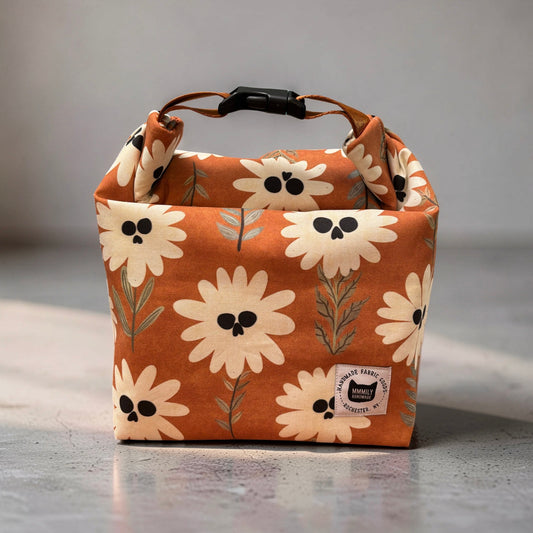 Skull Flowers Lunch Bag
