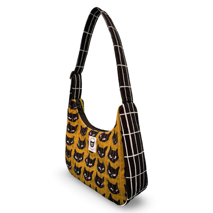 Black Cat Crescent Bag