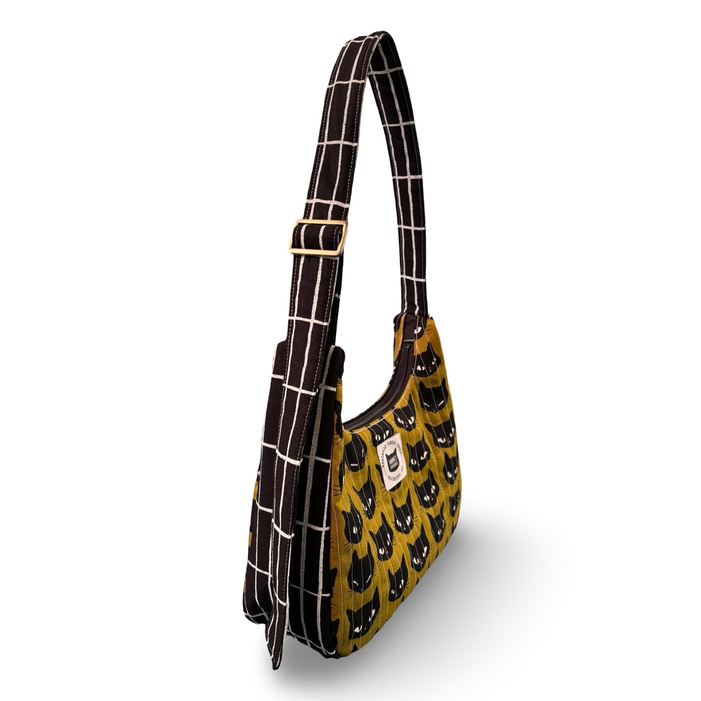 Black Cat Crescent Bag