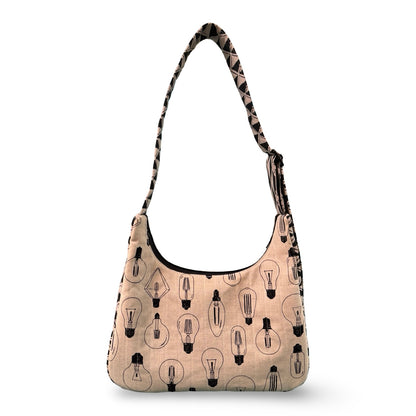Light Bulbs Crescent Bag