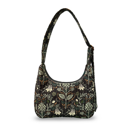 Floral Artichoke Crescent Bag