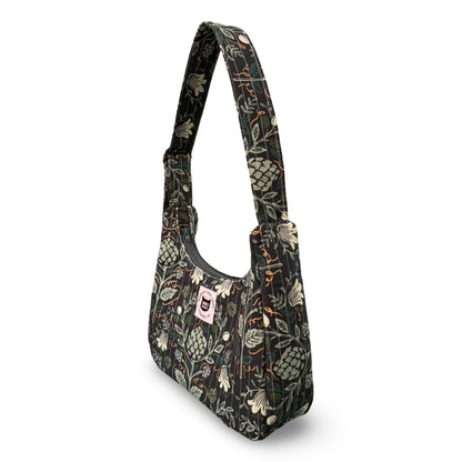 Floral Artichoke Crescent Bag