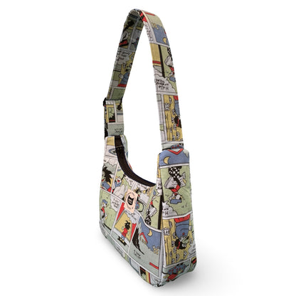 Vintage Comic Crescent Bag