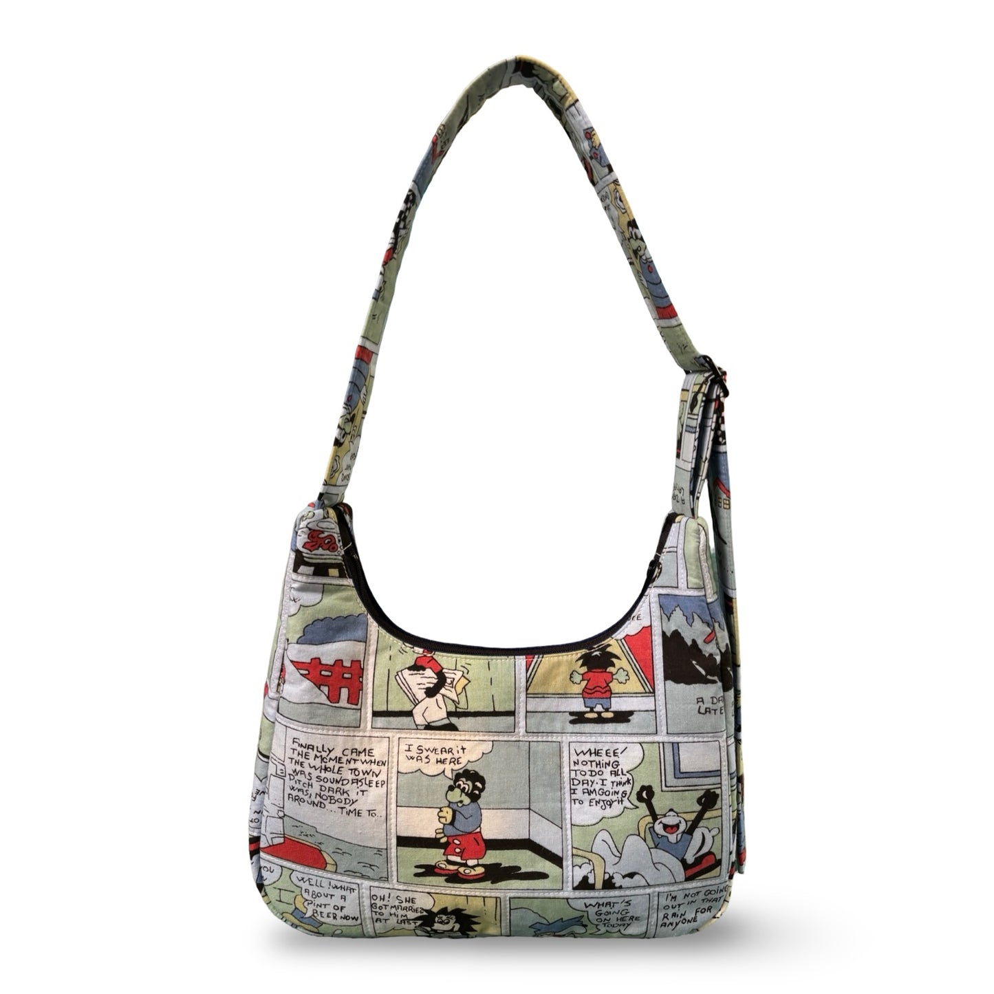 Vintage Comic Crescent Bag