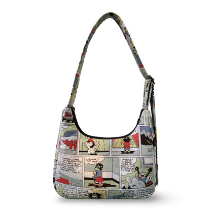 Vintage Comic Crescent Bag