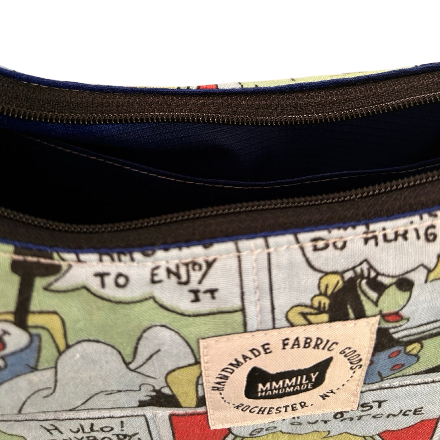 Vintage Comic Crescent Bag