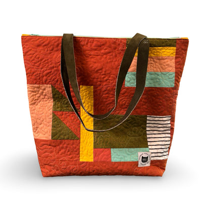 Golden Hour Quilted Tote