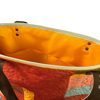 Golden Hour Quilted Tote