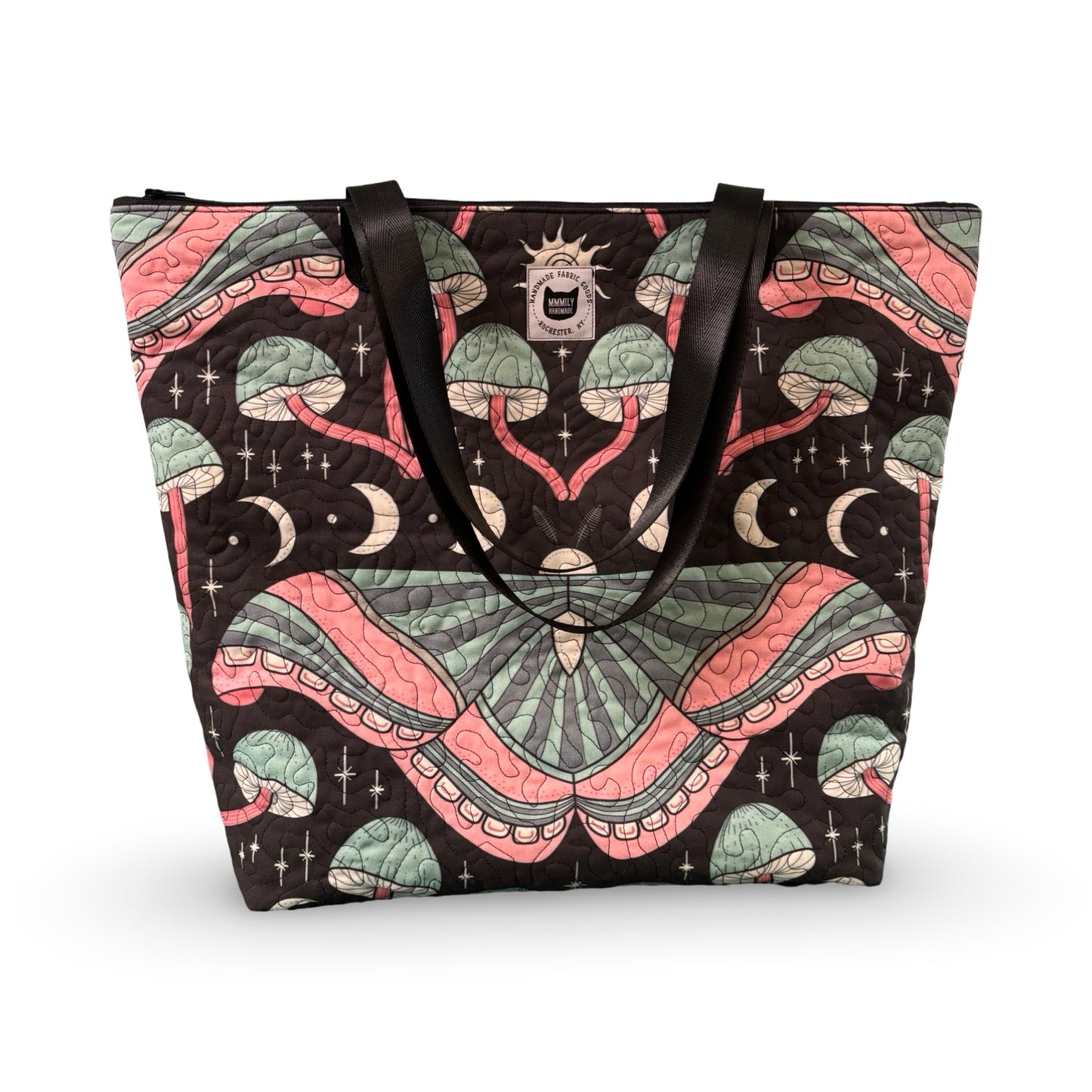 Moon Garden Quilted Tote