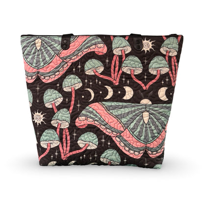 Moon Garden Quilted Tote