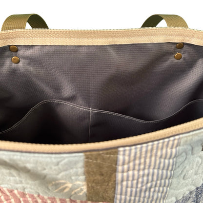 Worn Stories Quilted Tote