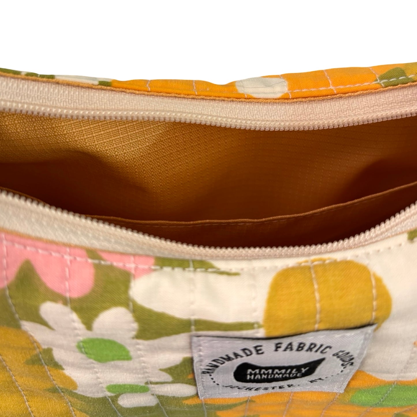 Vintage Floral Crescent Bag