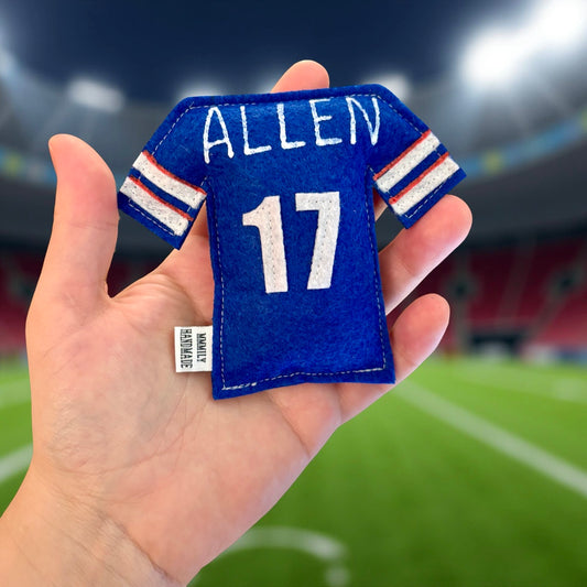 Josh Allen Jersey Catnip Toy