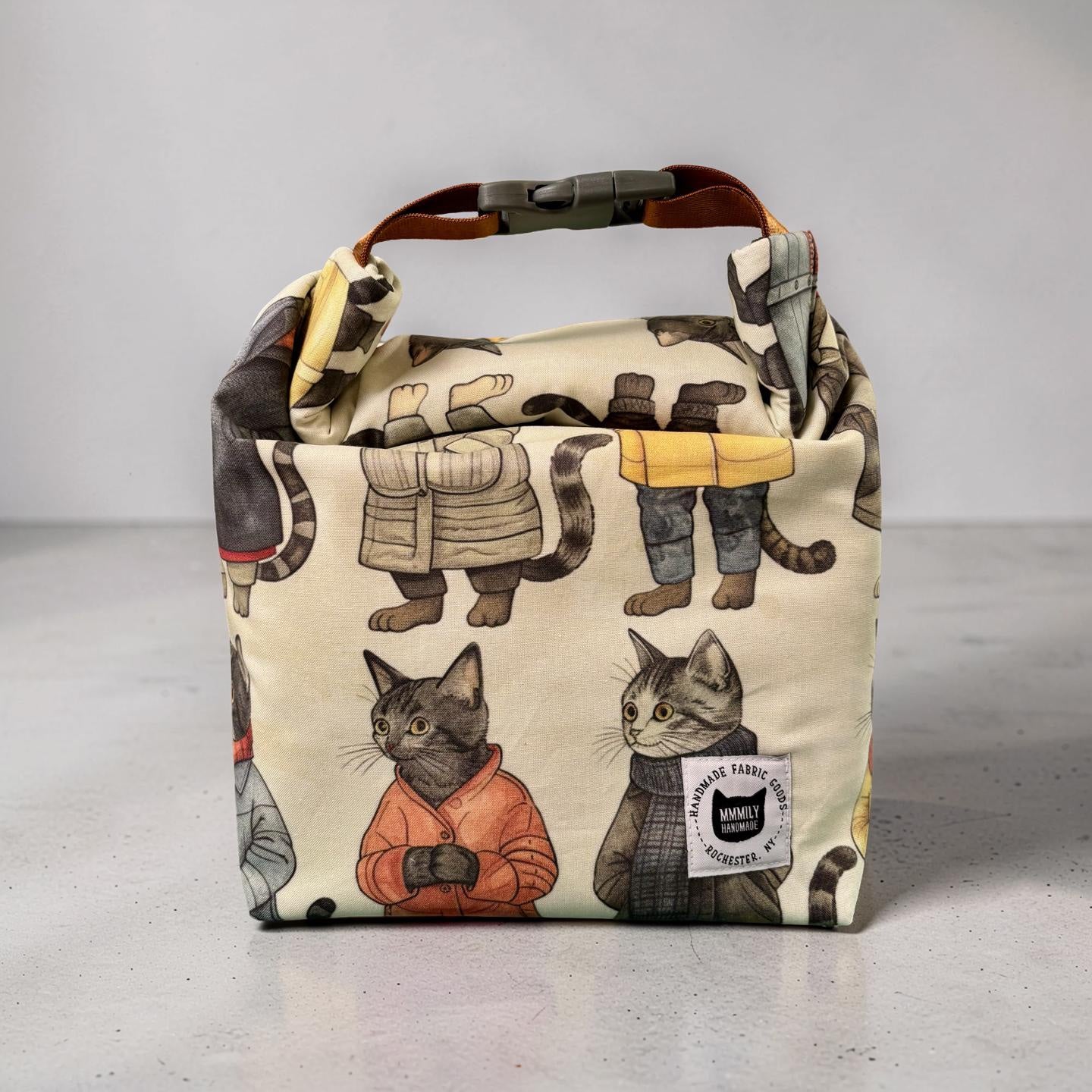 Cats in Coats Lunch Bag