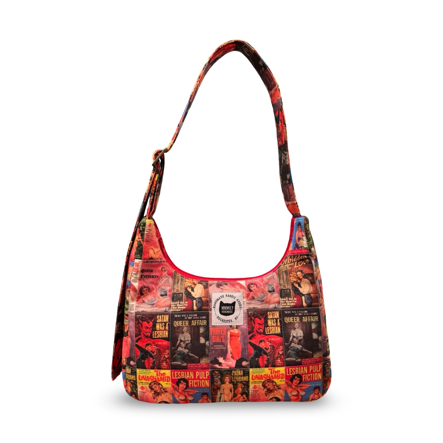 Lesbian Pulp Fiction Crescent Bag