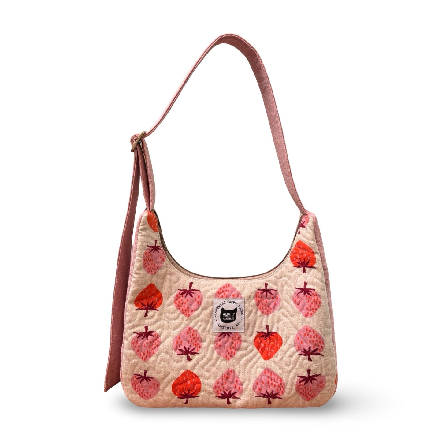 Strawberries Crescent Bag