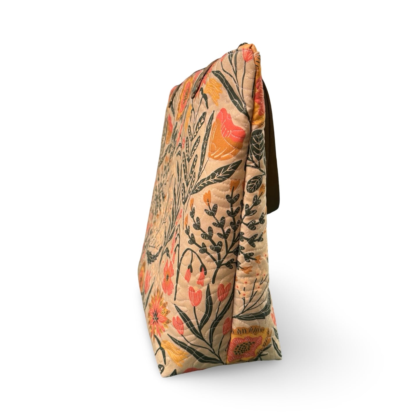 Sage Floral Quilted Tote