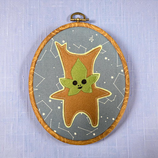 "Starry Korok"  Hoop Wall Hanging