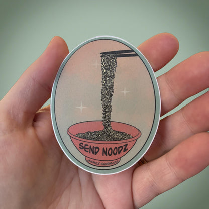 Send Noodz Vinyl Sticker